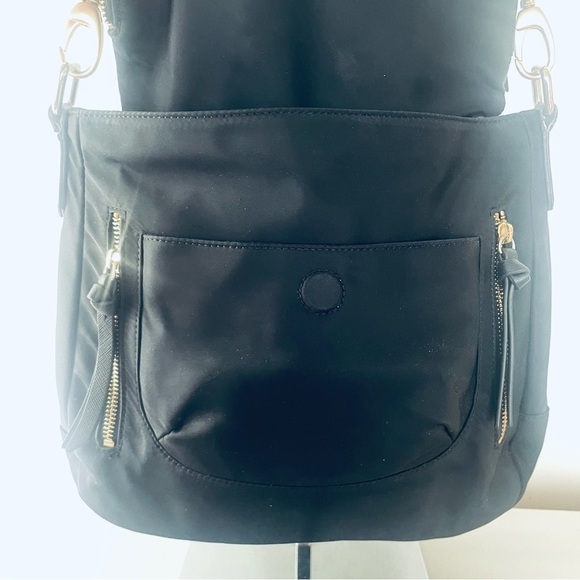 KARL LAGERFELD BLACK CROSSBODY SHOULDER BAG INVISIBLE MAGNETIC CLOSURE WOMEN BAG - Picture 3 of 15